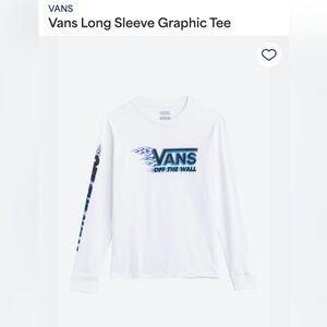 Vans Boys Long Sleeve Graphic Tee